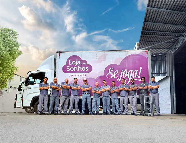 Equipe de Entrega Loja dos Sonhos Colchões em Sorocaba
